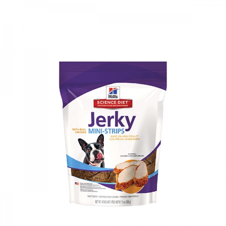 Hill's Science Diet Jerky Mini-Strips with Real Chicken Treats perro