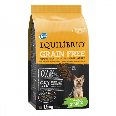 Equilibrio Perros Adultos Grain Free Razas Miniaturas X 1,5 KG