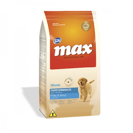 MAX PROFESSIONAL LINE Performance Cachorros Pollo y Arroz X 2 KG