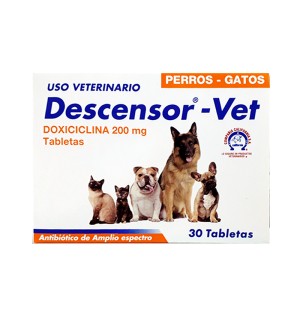 Descensor-Vet 200 mg caja x 10 tabletas