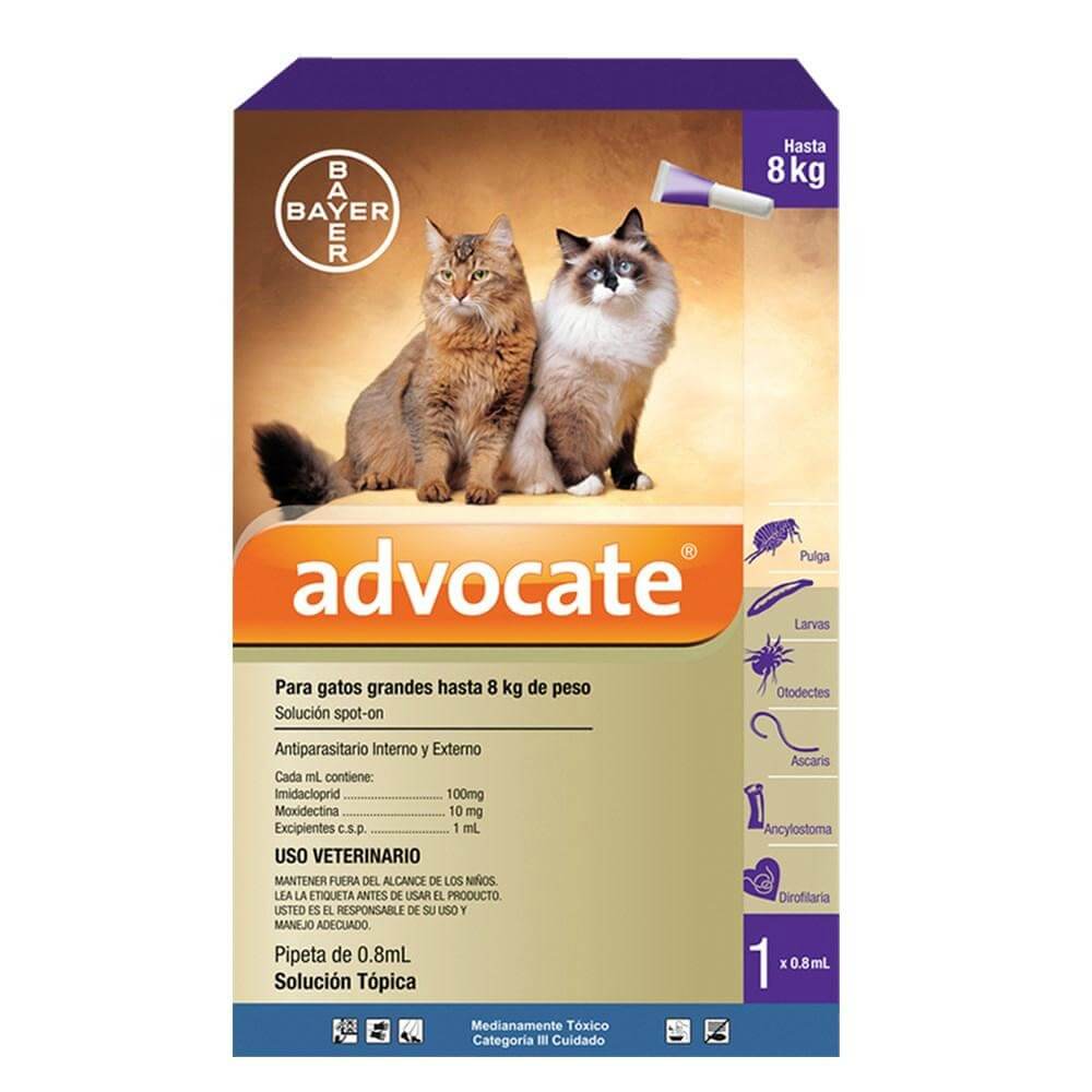 advocate gatos hasta 8 kg (AGOTADO)