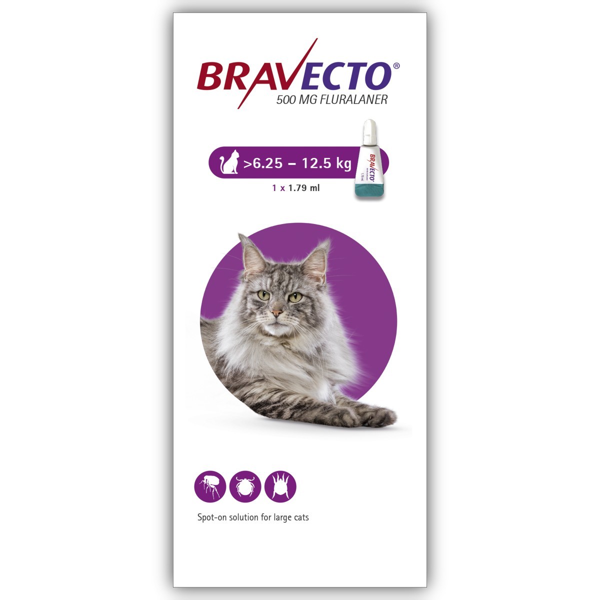 BRAVECTO SPOT CAT DE 6,2 A 12,5 KG