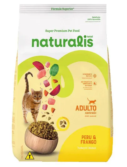 naturalis adulto castrado  Peru & frango x 1,5 kg