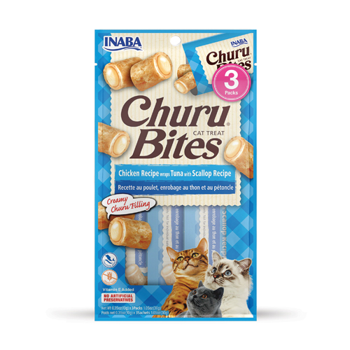 churu bites chicken recipe wraps tuna with scallop recipe x 3 unidades 30 g  (AGOTADO)