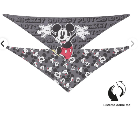 PAÑOLETA TOTTO MENTA DOBLE FAZ 2.0 MICKEY MOUSE