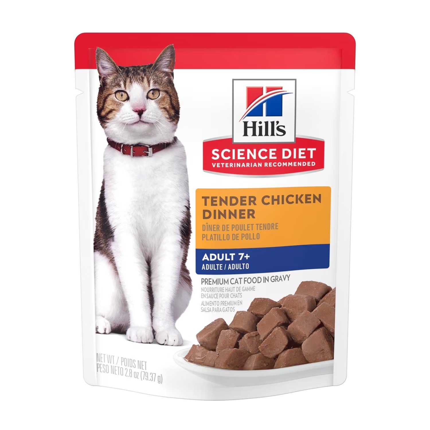 HILLS FEL ADULT 7+ TENDER CHICKEN POUCHE X 79GR