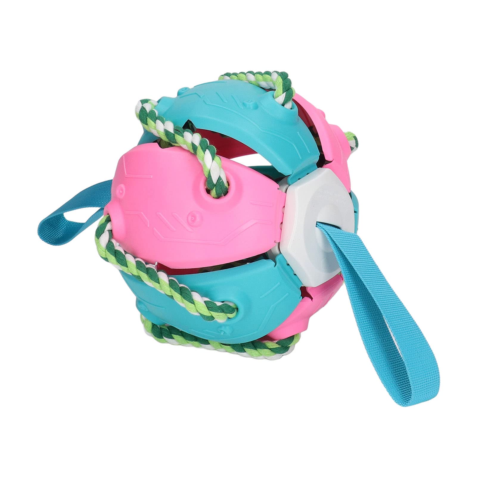 BALÓN MORDEDOR PLEGABLE ROSADO Y CELESTE